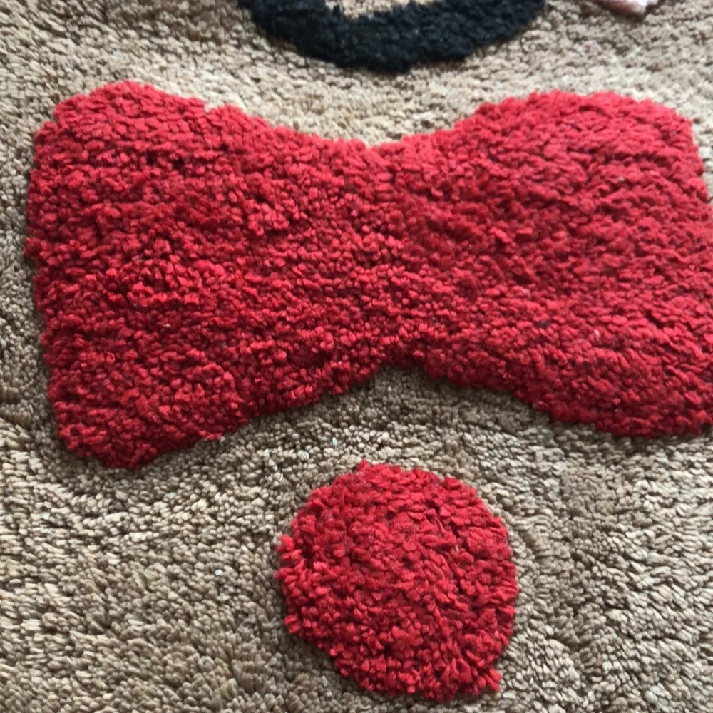 GINGERBREAD Man Holiday Bath Rug Mat